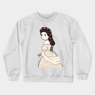 Cute Historical Characters - Empress Elisabeth Sissi of Austria Crewneck Sweatshirt